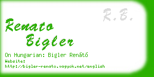 renato bigler business card